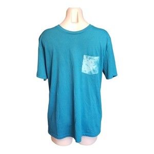 Old Navy Mens M Soft Washed Short Sleeve Crewneck Graphic Chest Pocket Tee Shirt